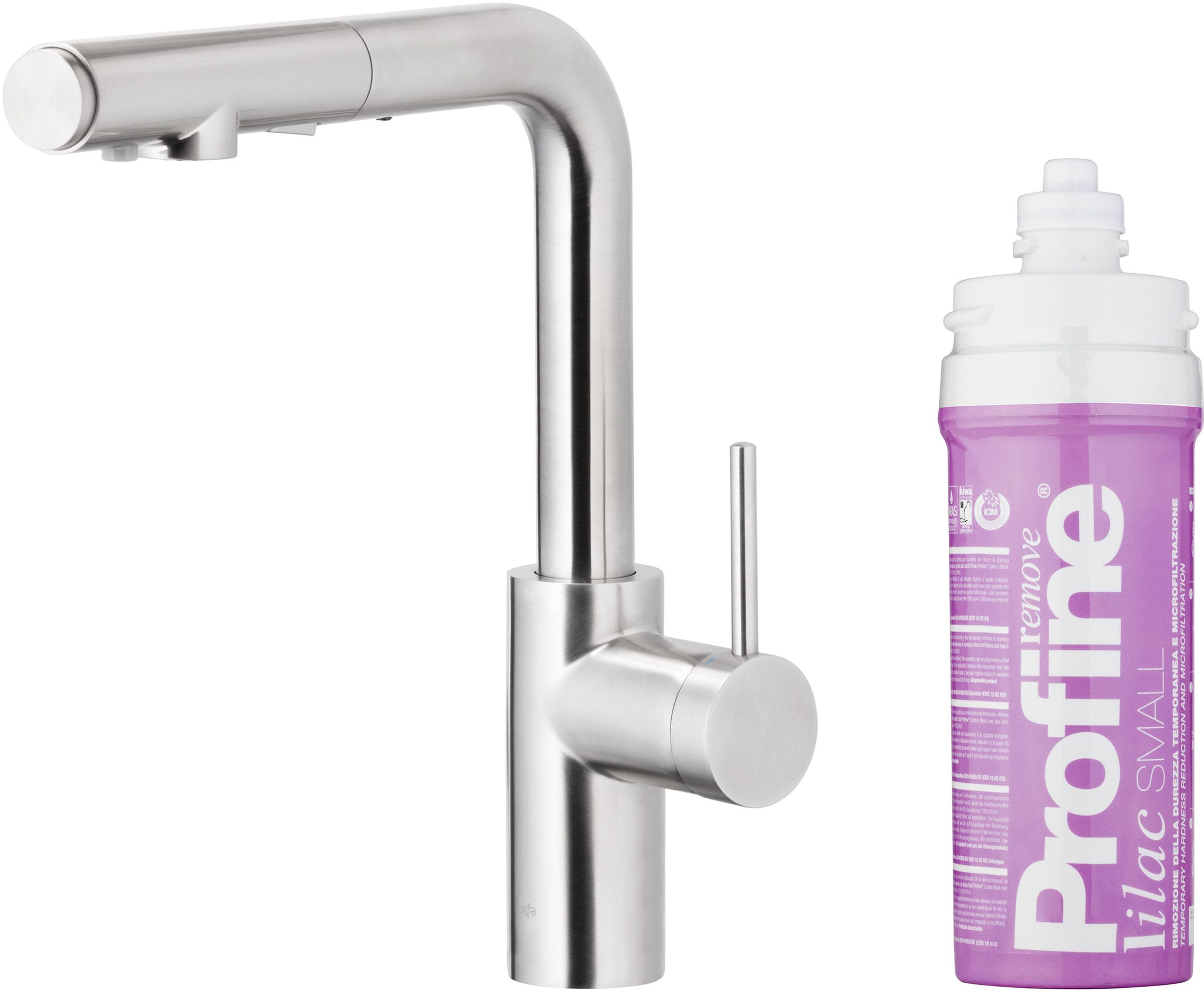 Darmowa Dostawa - Bateria kuchenna z filtrem stojąca inox KFA Armatura Duero 662311522