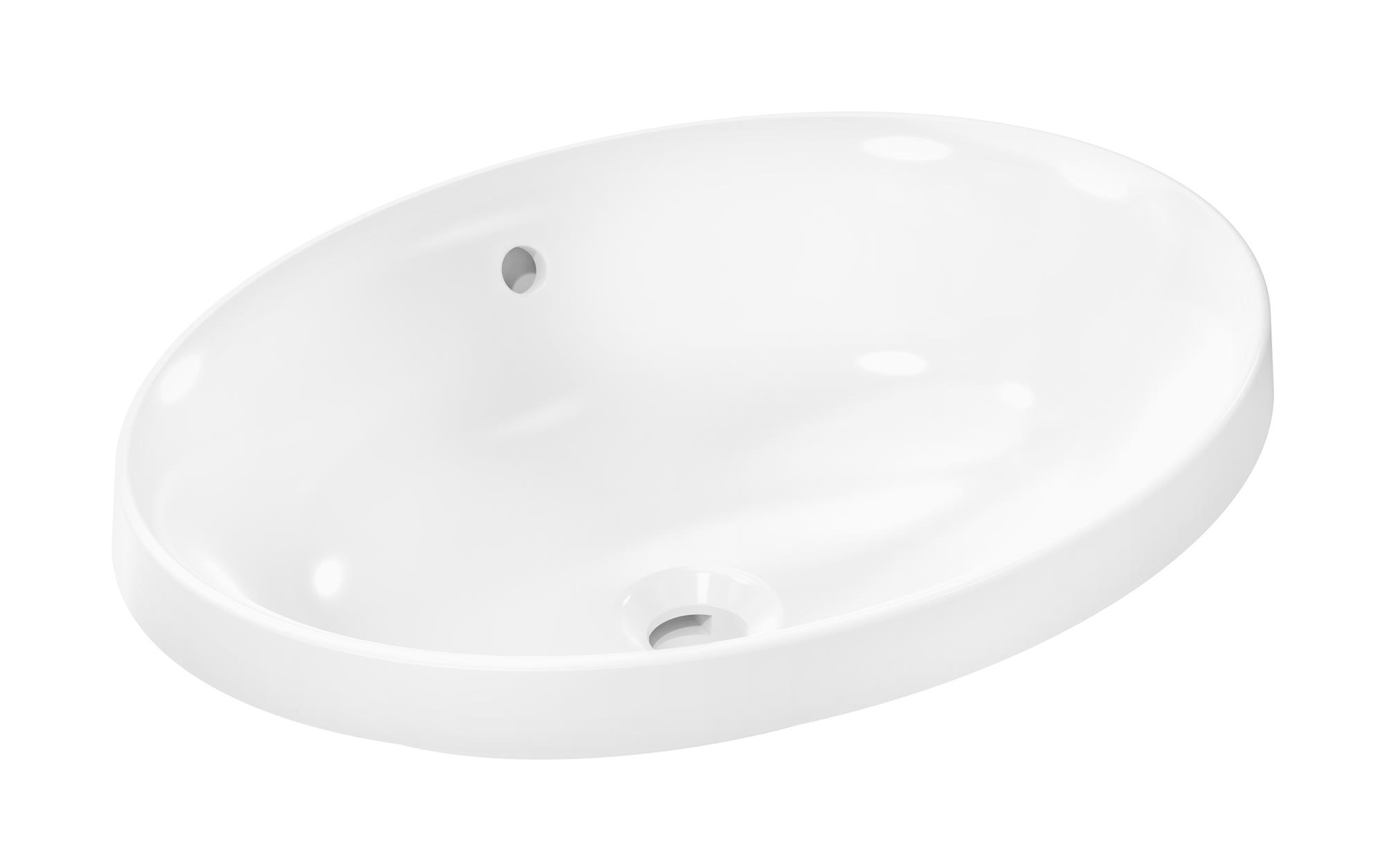 Darmowa Dostawa - Umywalka 55x40 cm owalna wpuszczana biała Hansgrohe Xuniva D 61058450