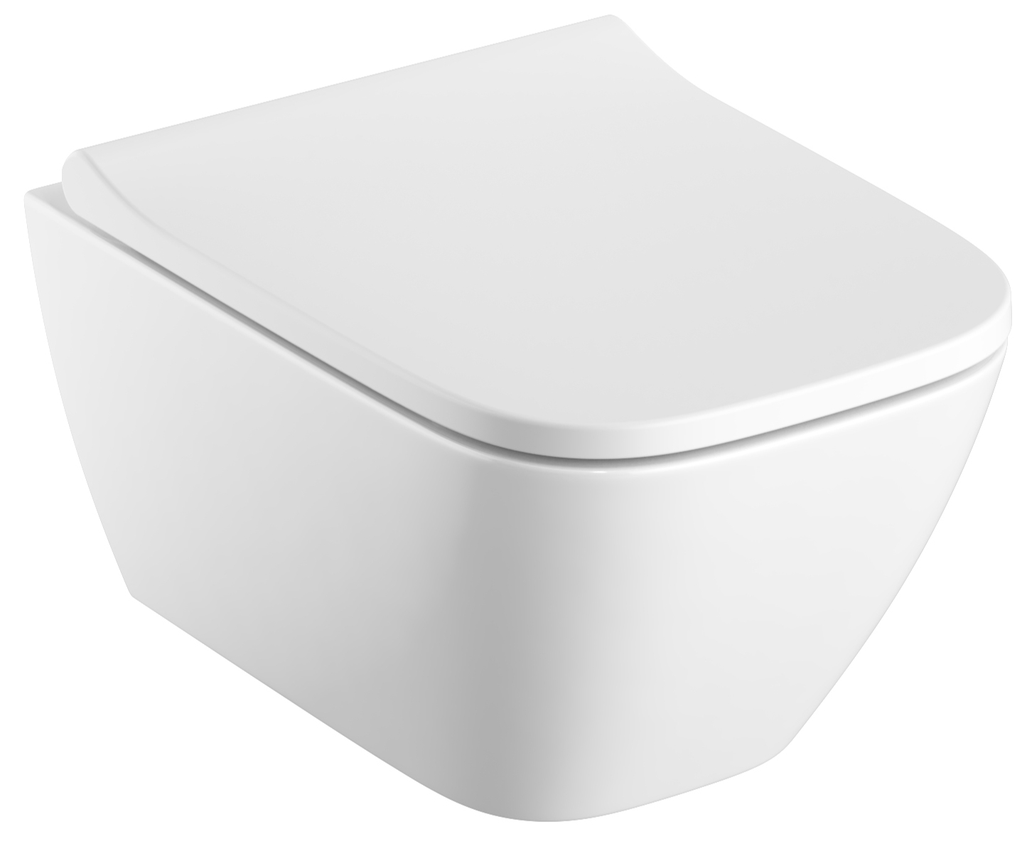 Darmowa Dostawa - Miska WC wisząca bez kołnierza biały Geberit Smyle Square 500379018