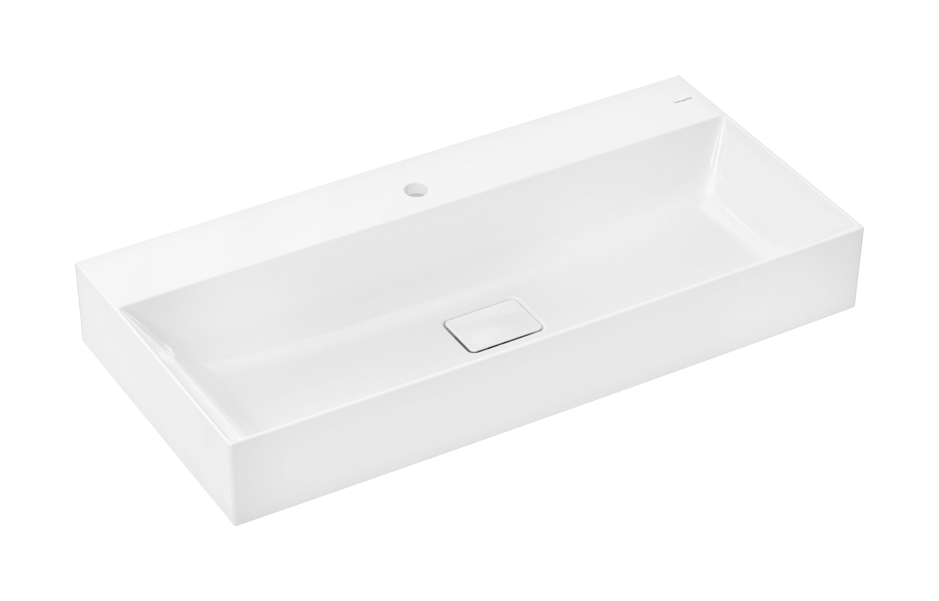 Darmowa Dostawa - Umywalka 100x48 cm prostokątna ścienna-meblowa biała Hansgrohe Xevolos E 61100450