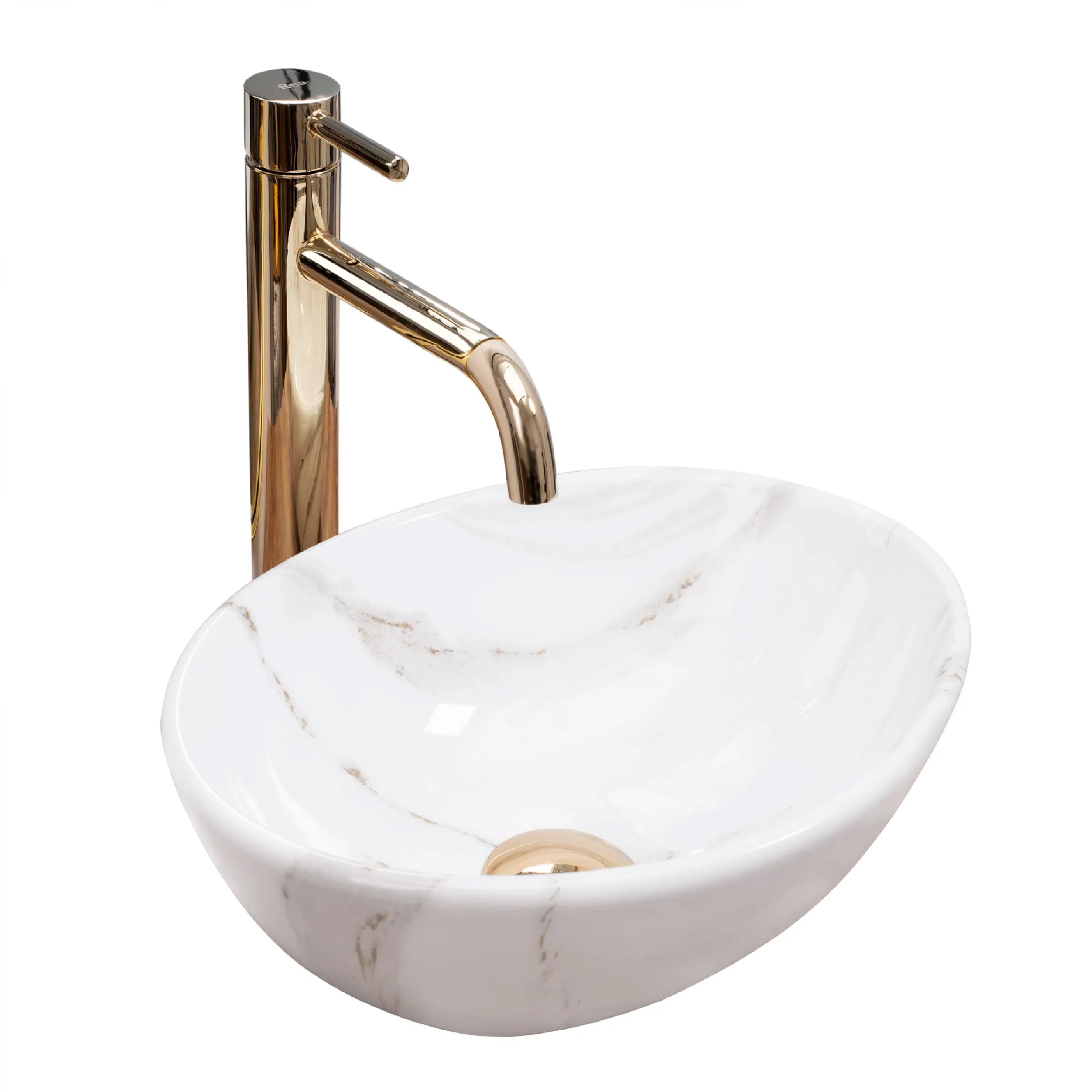 Darmowa Dostawa - Umywalka 34x27 cm owalna biała Rea Sofia REAU8014