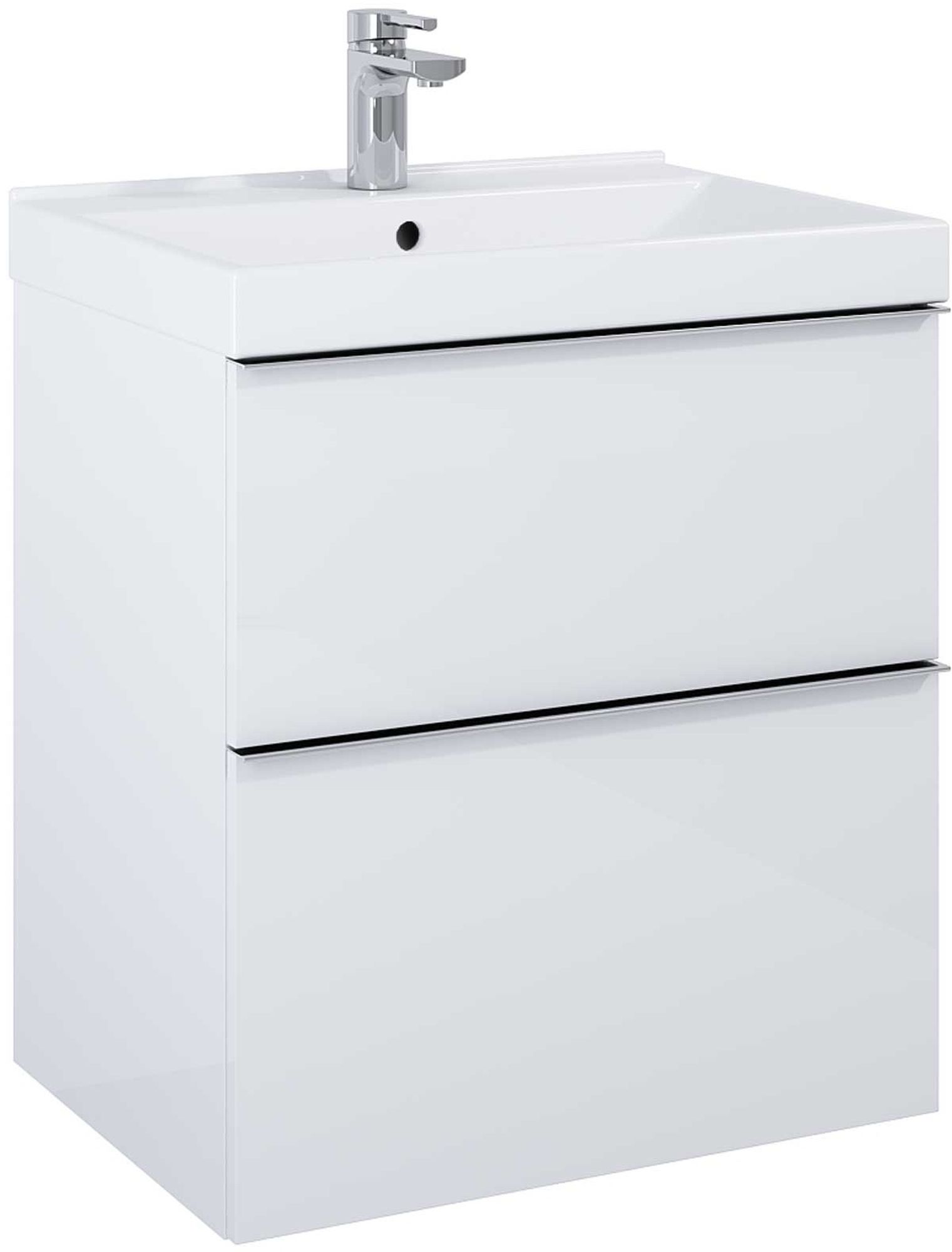 Darmowa Dostawa - Szafka 60x44.9x63.5 cm podumywalkowa wisząca biała Elita Look RE010601028060