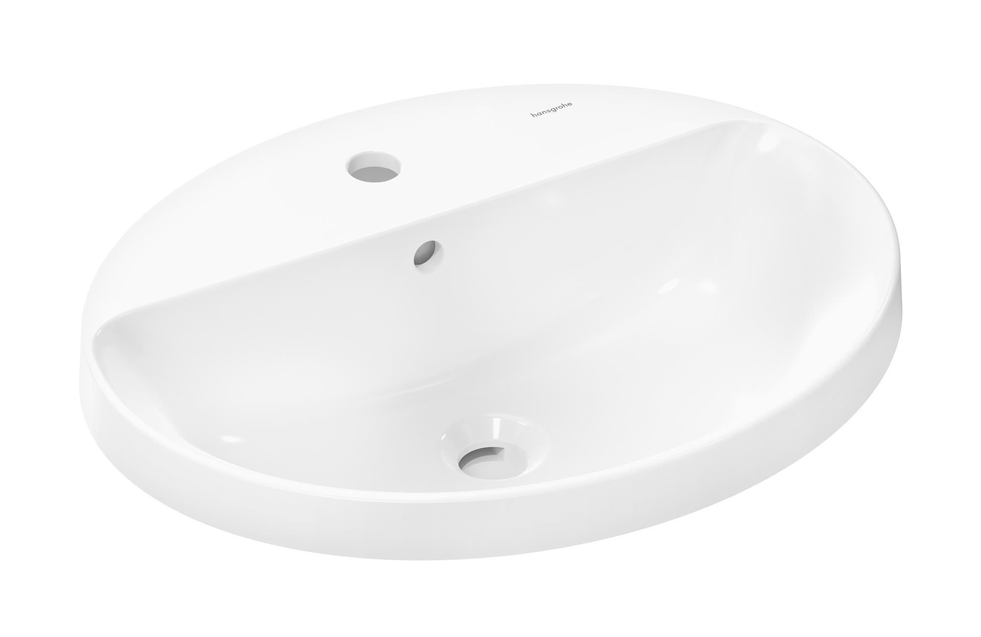 Darmowa Dostawa - Umywalka 55x45 cm owalna wpuszczana biała Hansgrohe Xuniva D 61060450