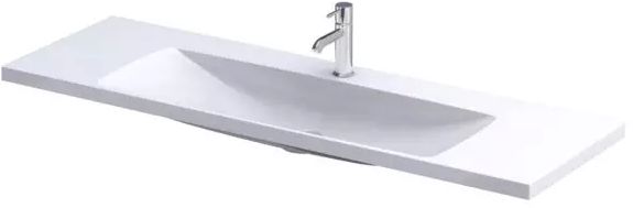 Darmowa Dostawa - Umywalka 120x38 cm prostokątna meblowa biała Oristo Compact UMECET12092
