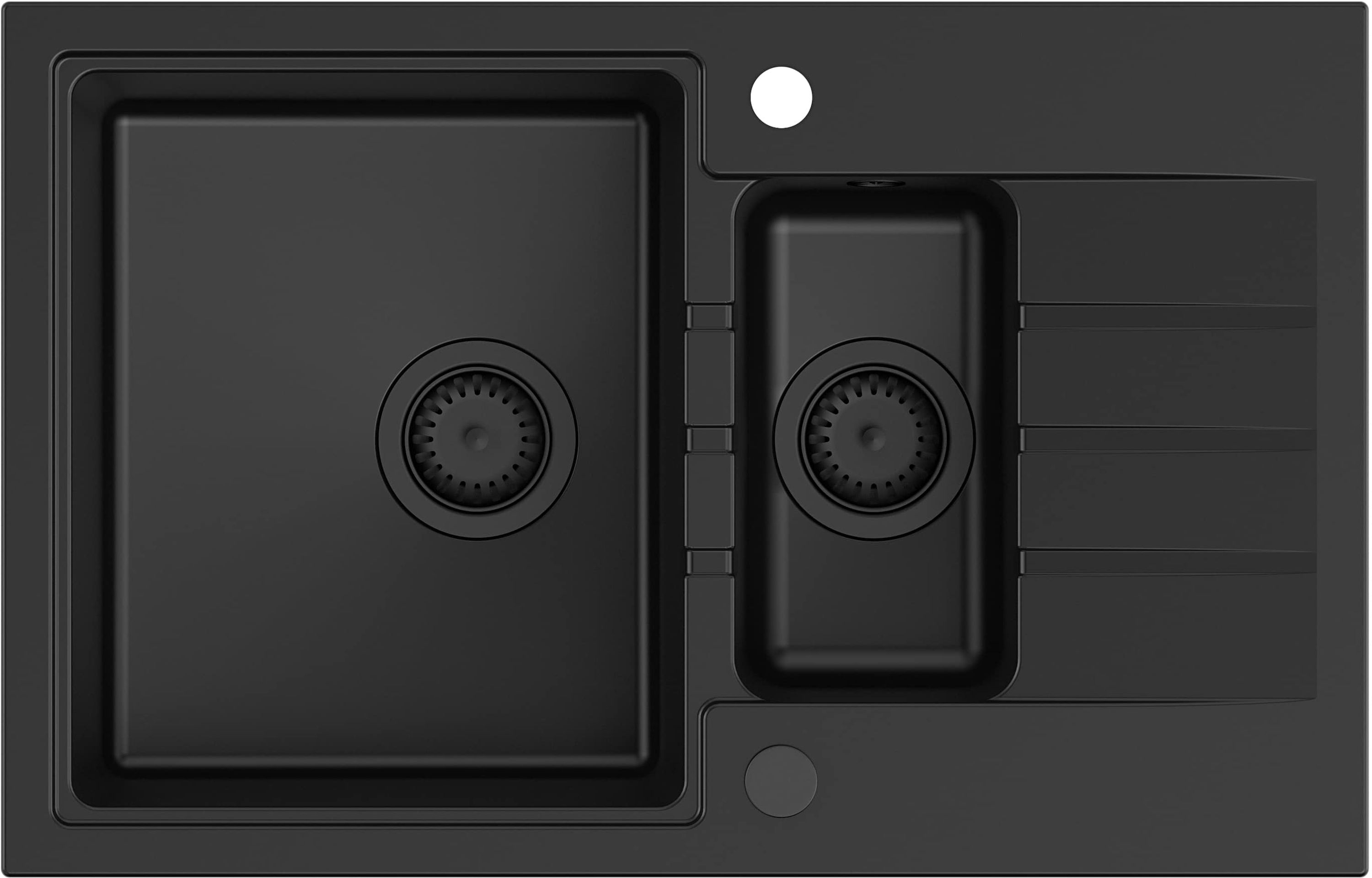 Darmowa Dostawa - Zlewozmywak GraniteQ 78x50 cm Quadron Peter HCQP57850BLMPC