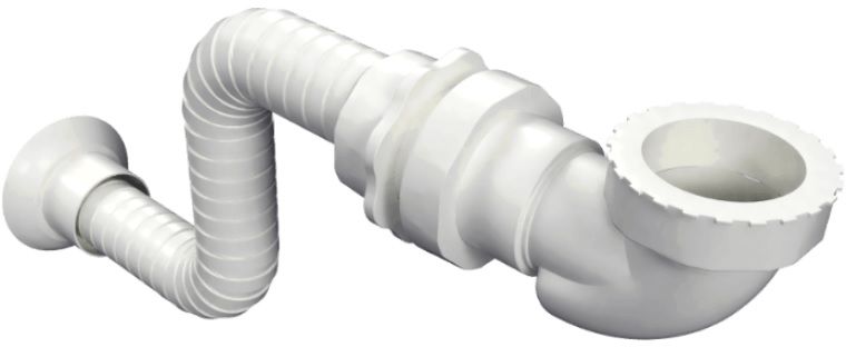 Darmowa Dostawa - Syfon do umywalki rurowy biały Actima INNL1219SETWH