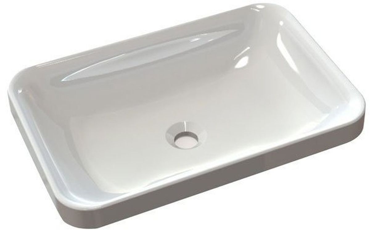 Darmowa Dostawa - Umywalka 55x37 cm prostokątna wpuszczana biała Sapho Astoria 55033