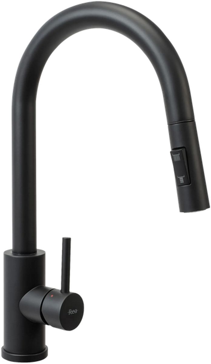 Darmowa Dostawa - Bateria kuchenna czarny Rea Fresh REAB9147