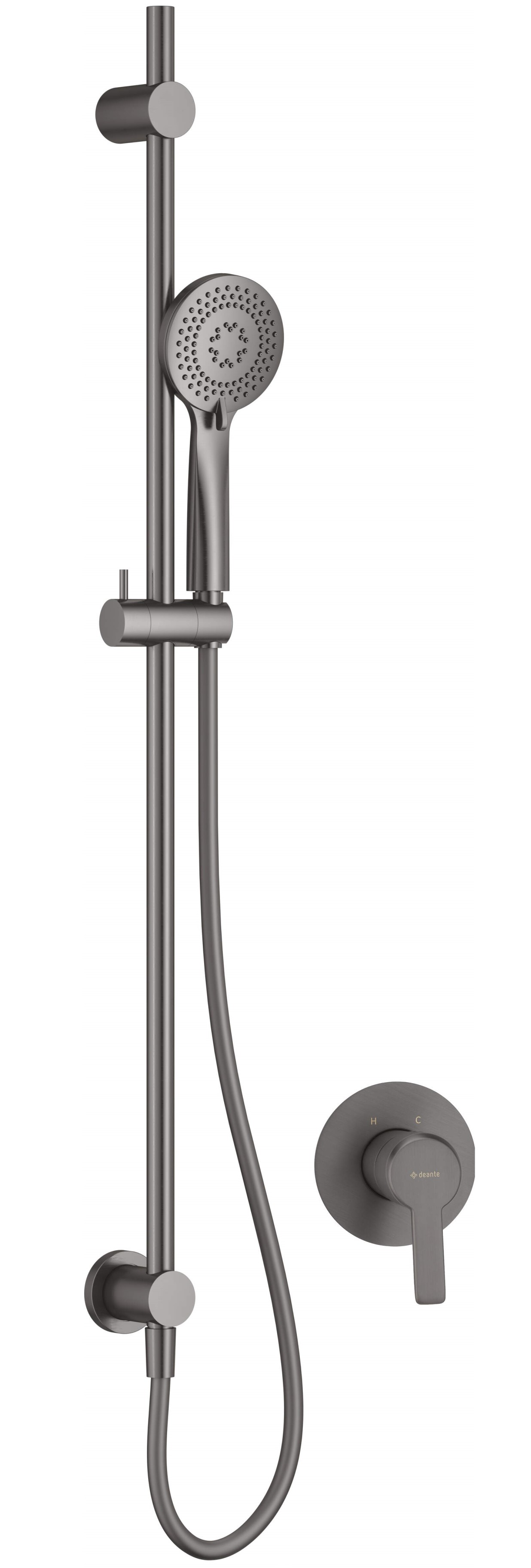 Darmowa Dostawa - Zestaw prysznicowy podtynkowy grafitowy Deante Arnika NACD9TP