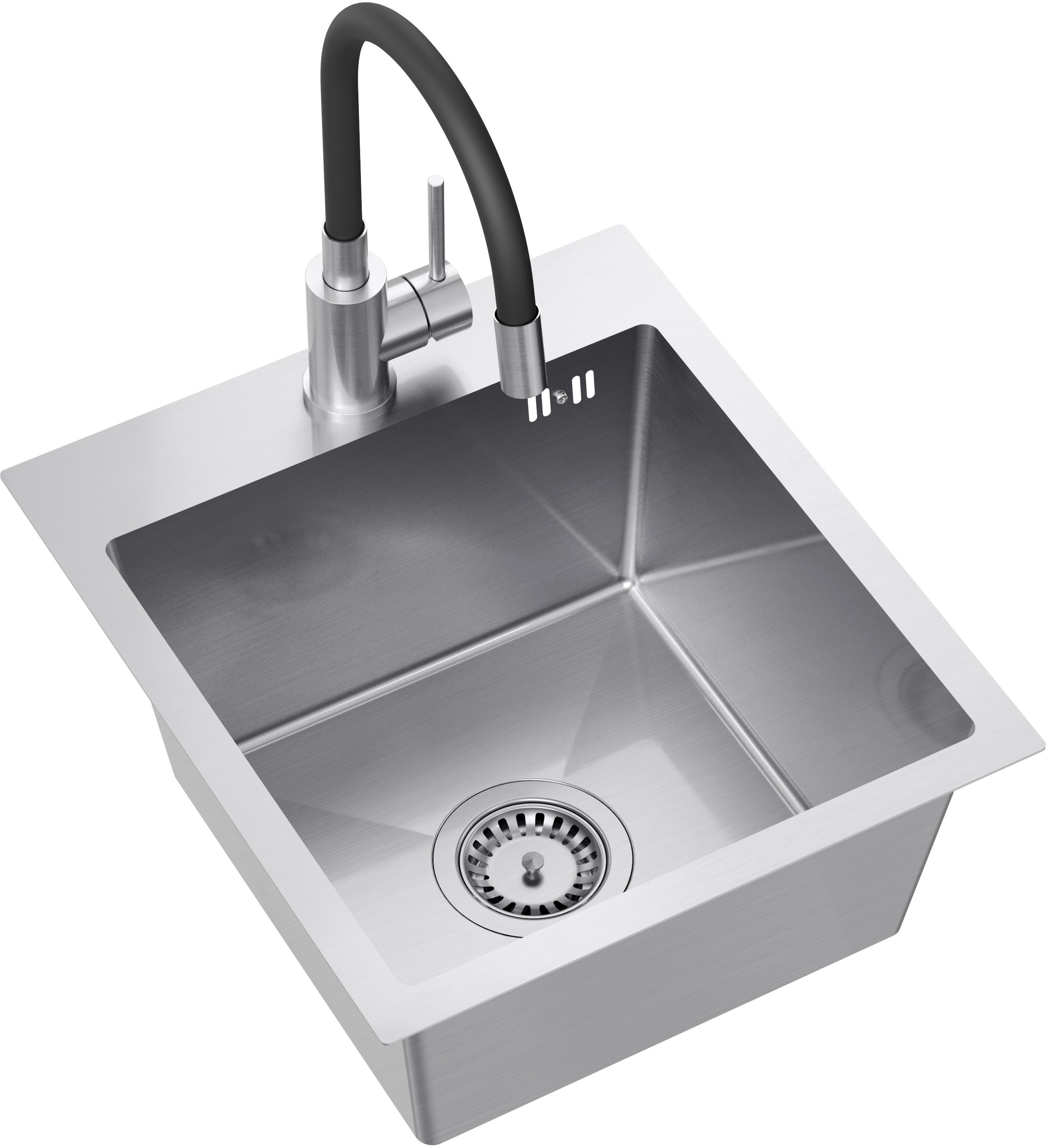 Darmowa Dostawa - Zlewozmywak z baterią stal / stal Quadron Luke ZH4045BS3323503BL