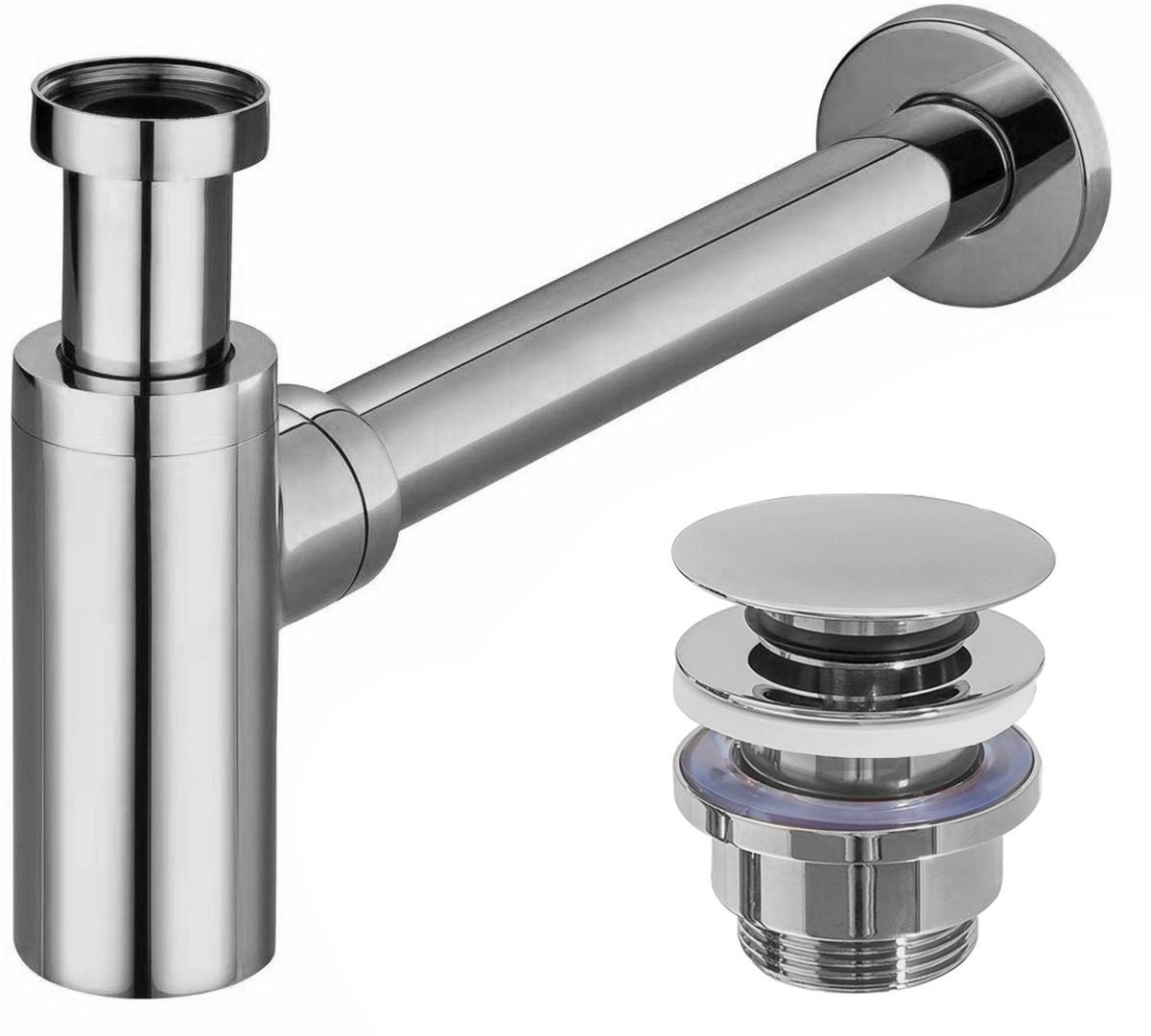 Darmowa Dostawa - Syfon do umywalki butelkowy chrom Rea REAA5693