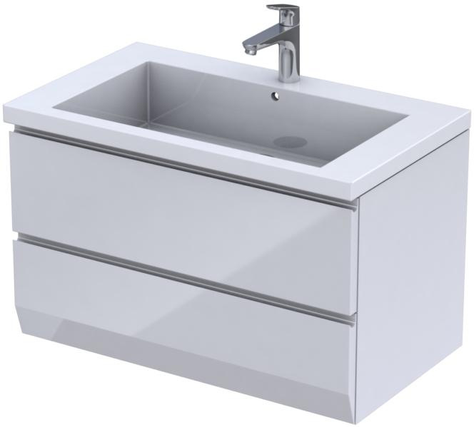 Darmowa Dostawa - Szafka 84.5x48.5x50 cm podumywalkowa wisząca biała Oristo Brylant OR36SD2S851