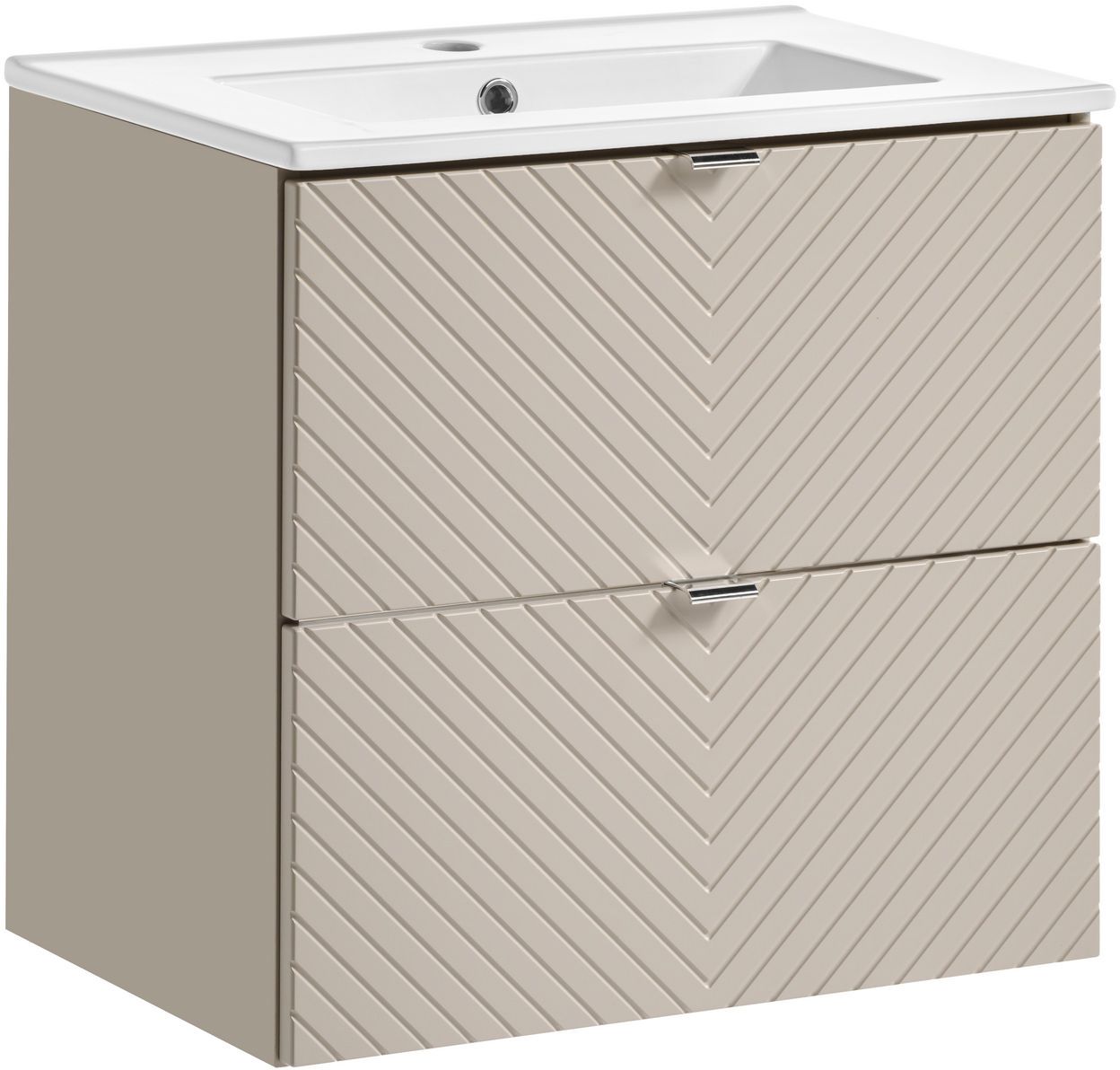 Darmowa Dostawa - Umywalka z szafką 60 cm beżową Comad Viva Cashmere SETVIC60CMSDANCE