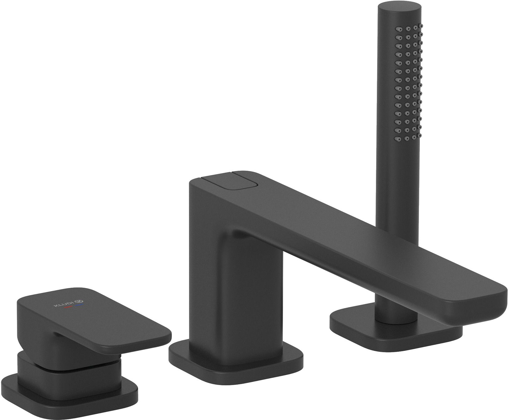 Darmowa Dostawa - Bateria wannowo-prysznicowa nawannowa czarna Kludi Renon 424483975