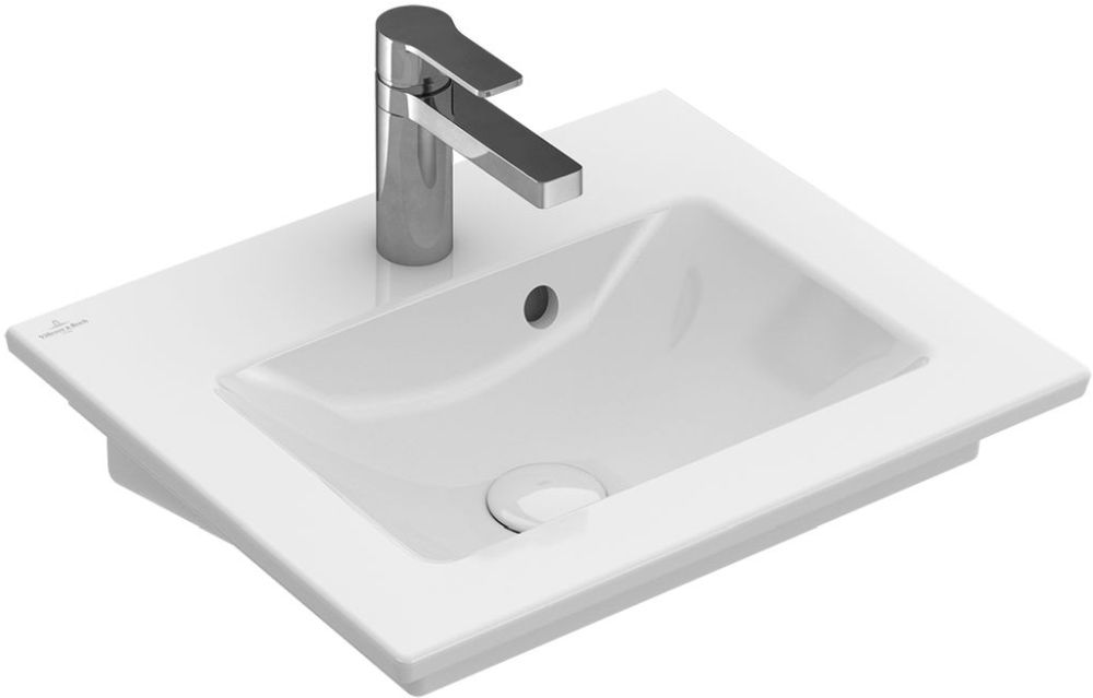 Darmowa Dostawa - Umywalka 50x42 cm prostokątna ścienna-meblowa biała Villeroy & Boch Venticello 41245001