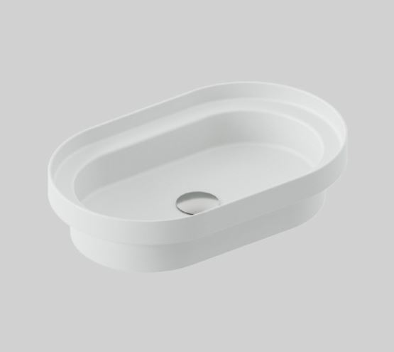 Darmowa Dostawa - Umywalka 58.3x36.3 cm owalna wpuszczana biała Art Ceram Fuori TFL0330100