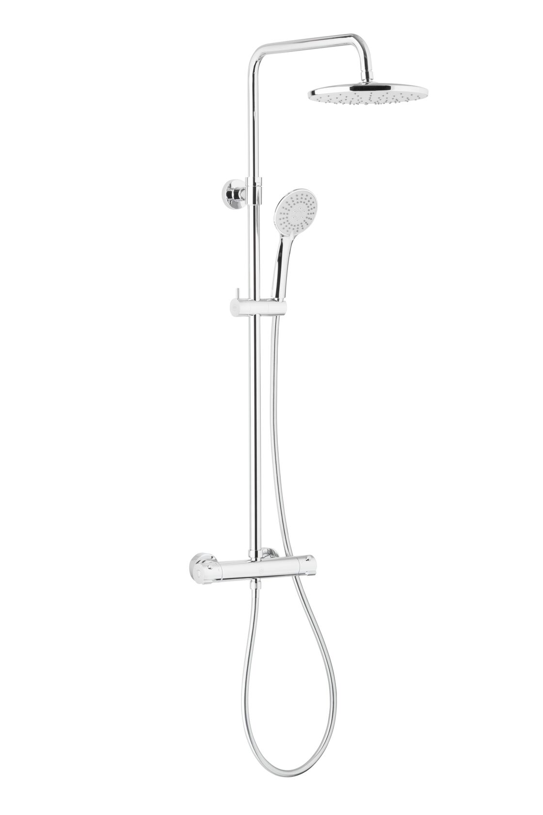 Darmowa Dostawa - Zestaw prysznicowy ścienny z deszczownicą chrom KFA Armatura Moza 573691000