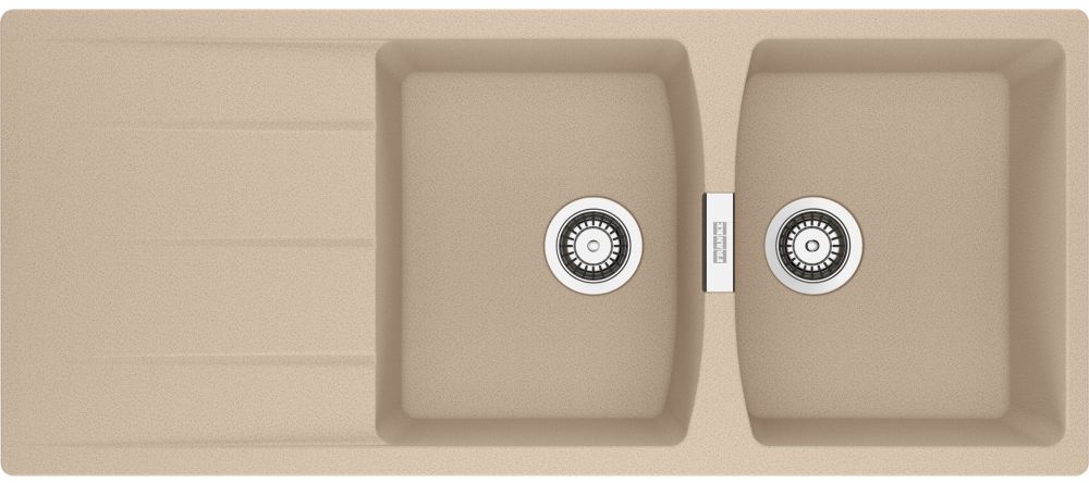 Darmowa Dostawa - Zlewozmywak granitowy 116x50 cm beżowy Franke Centro 1140710231