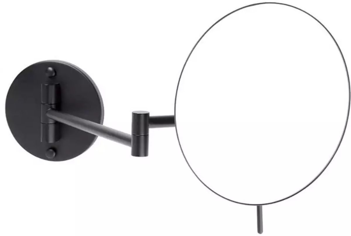 Darmowa Dostawa - Lusterko kosmetyczne 28x20.5 cm okrągłe czarny Stella 2201430B