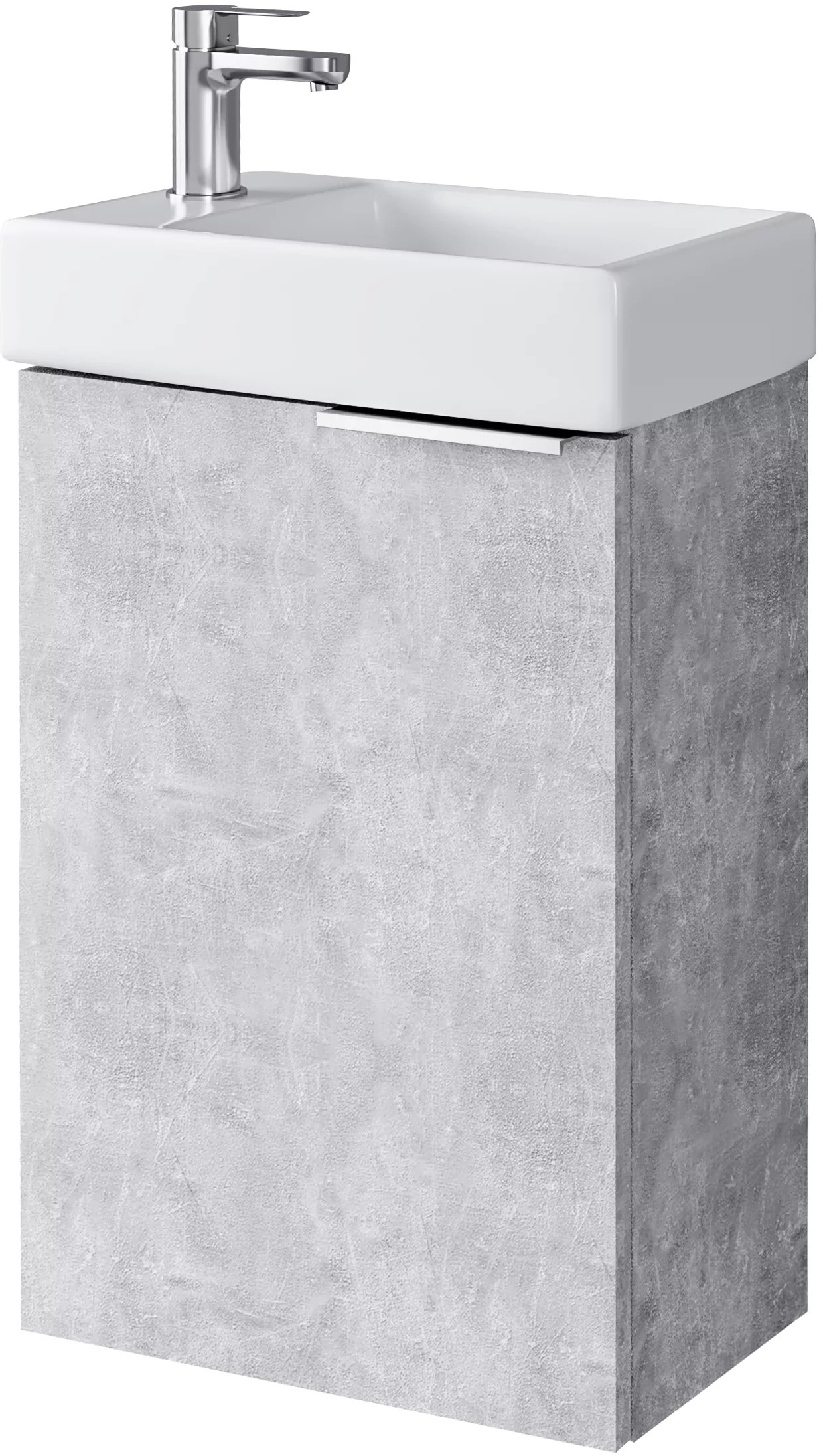 Darmowa Dostawa - Umywalka z szafką i uchwytami 40.5 cm szarą Uptrend Fika 003SU4002TR41355