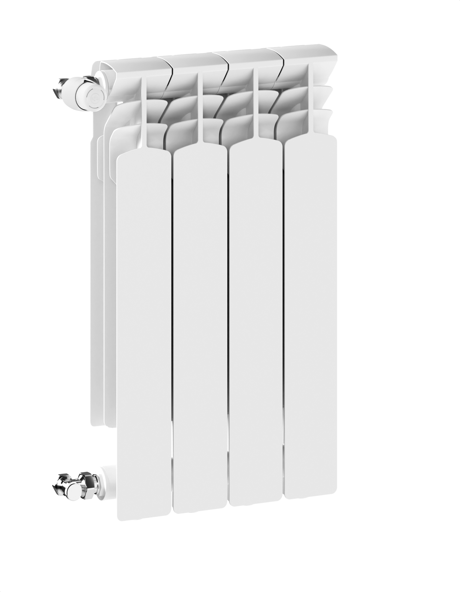 Darmowa Dostawa - Grzejnik pokojowy 67.2x32.2 cm podłączenie boczne biały KFA Armatura G600F 77204044