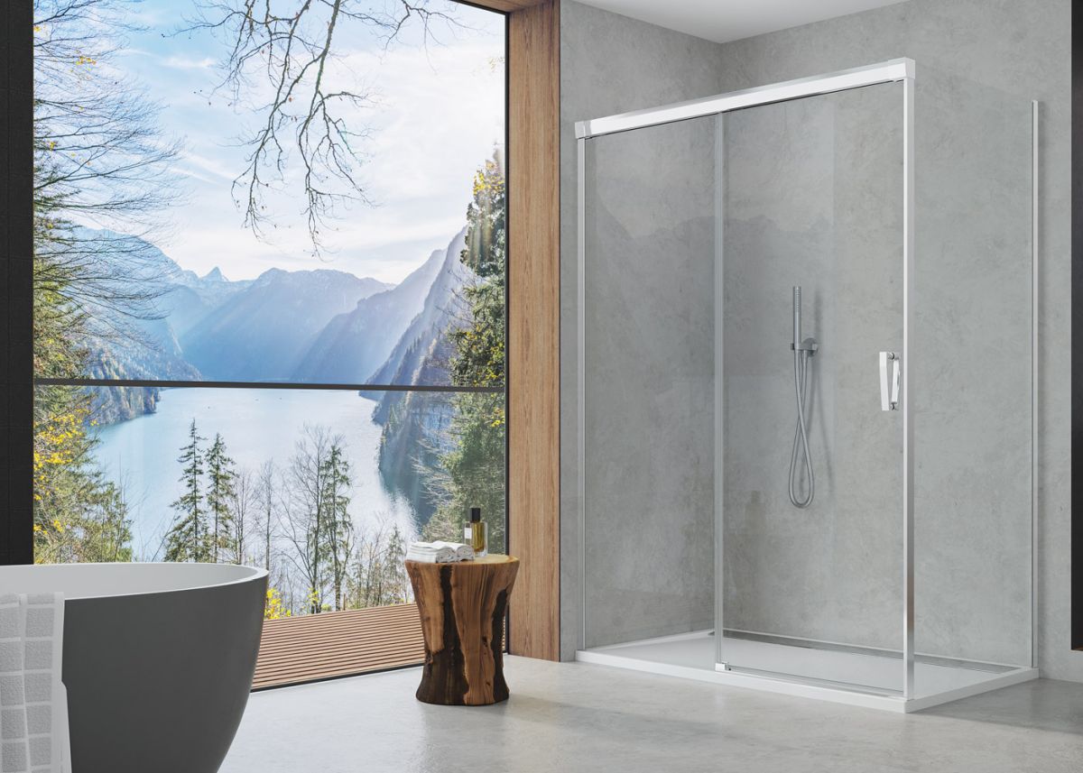 Darmowa Dostawa - Ścianka prysznicowa 90 cm SanSwiss Cadura CAST0905007