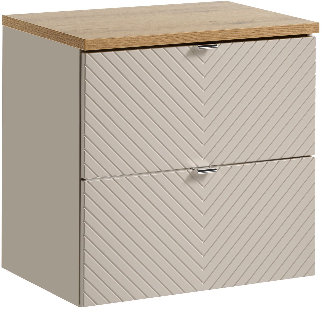 Darmowa Dostawa - Szafka z blatem 60x39x57 cm podumywalkowa wisząca beżowa Comad Viva Cashmere SETVICBOAK60CMS