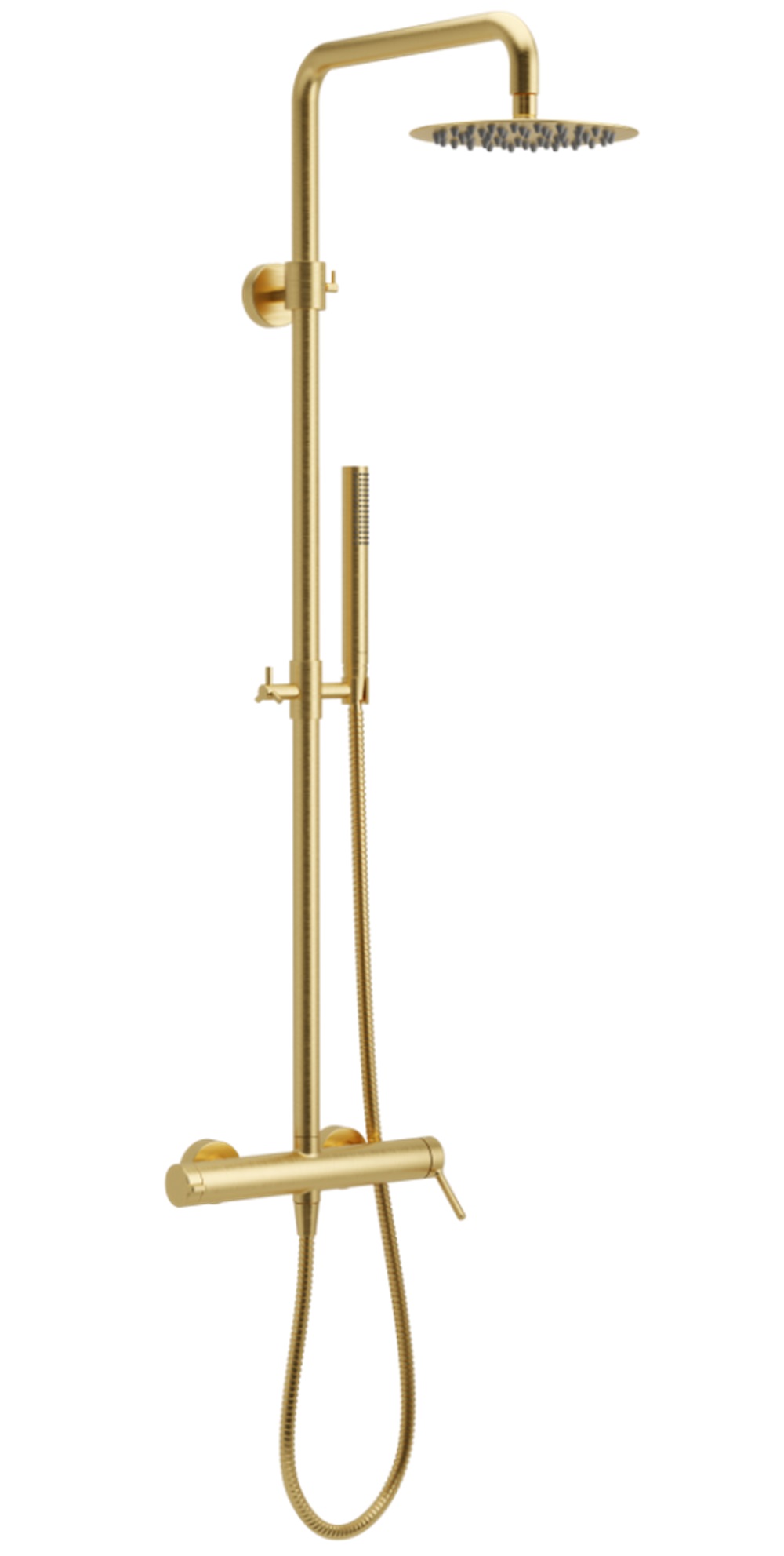 Darmowa Dostawa - Zestaw prysznicowy ścienny z deszczownicą złoty Excellent Pi AREX1281GB