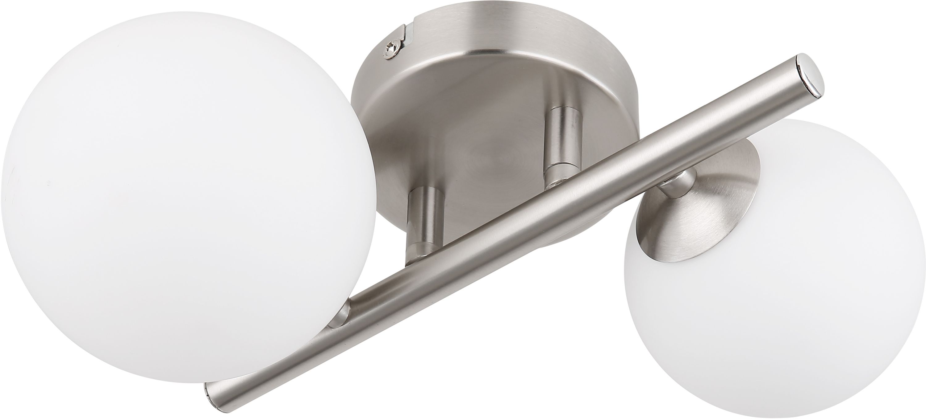 Darmowa Dostawa - Kinkiet 2x3.5 W biały-nikiel Globo Lighting Riha 561402W