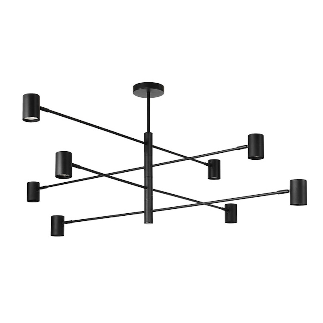 Darmowa Dostawa - Lampa wisząca x8 W czarna Light Prestige Snow LP7318PBK