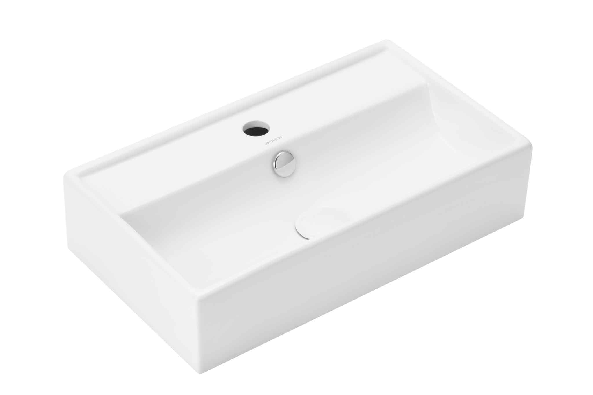 Darmowa Dostawa - Umywalka 55x13.5 cm prostokątna biała Uptrend Dalia STR4335