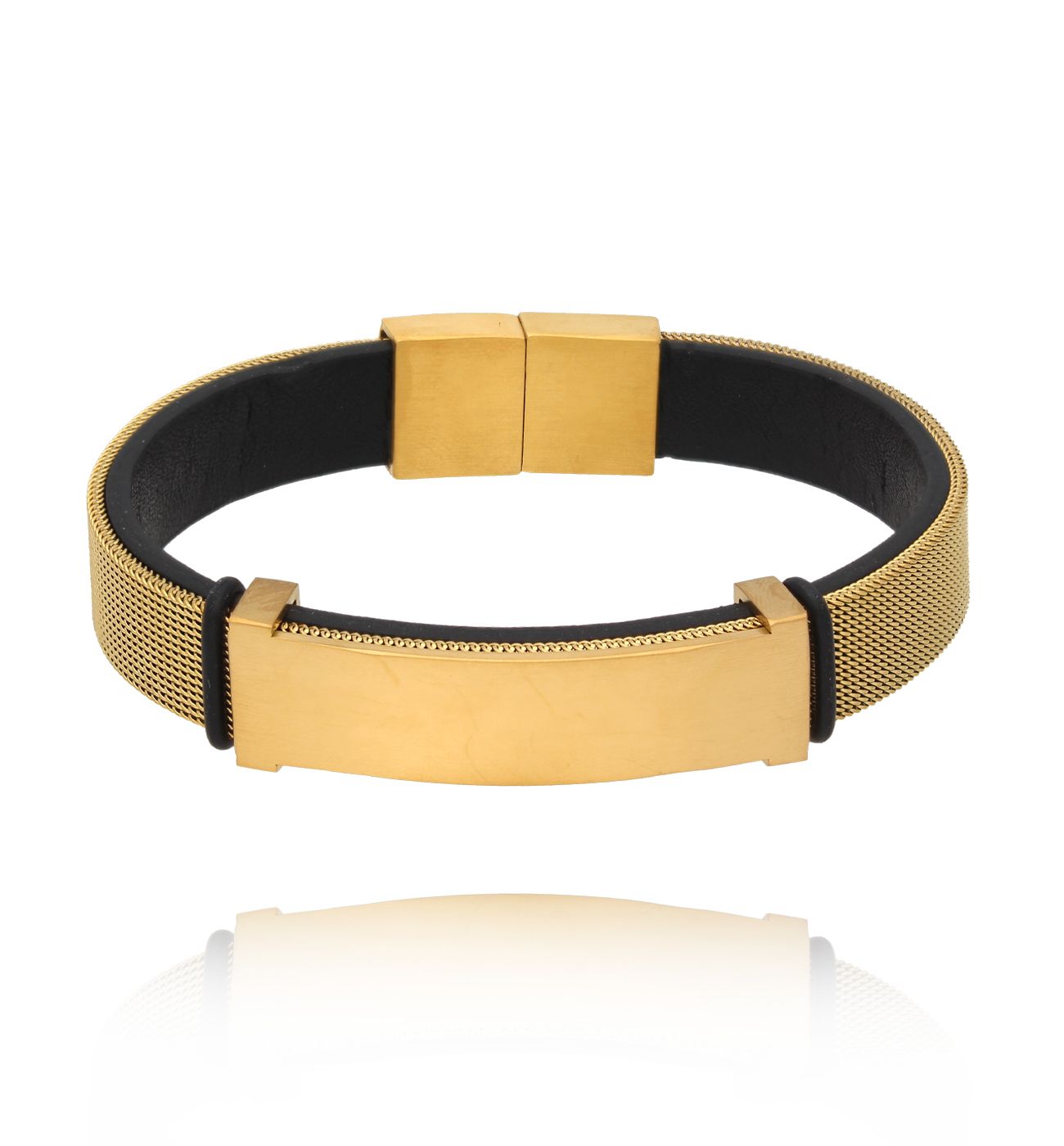 Bransoletka męska złota Fulberto 89 - By Dziubeka