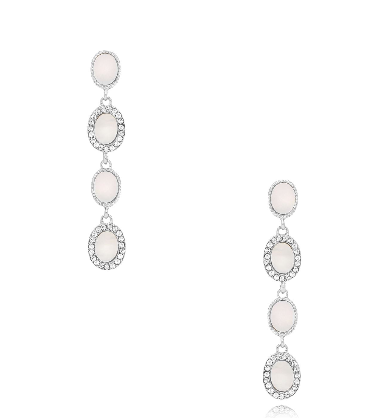 Kolczyki srebrne z masą perłową Ilda - By Dziubeka