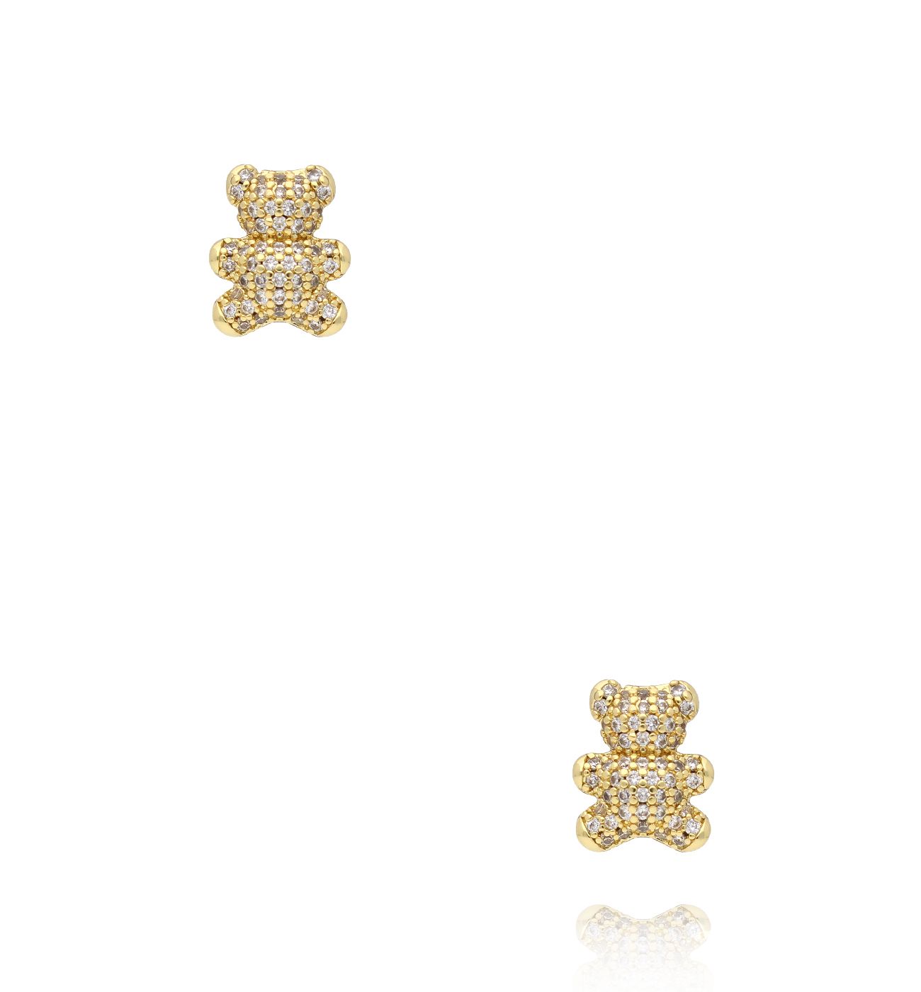 Kolczyki misie wysadzane cyrkoniami KSS2148