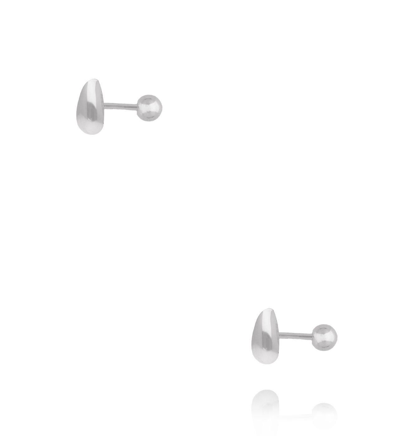 Kolczyki srebrne kulki na sztyfcie KCA0157