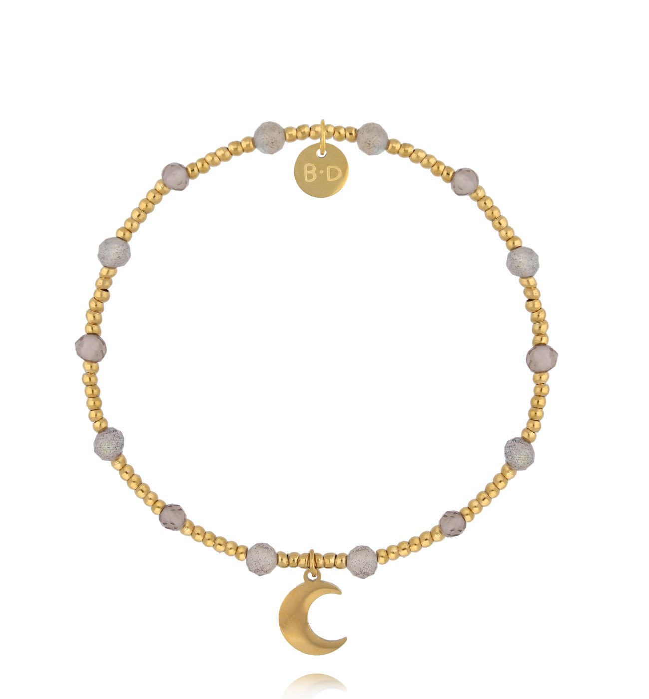 Bransoletka z labradorytami i księżycem BTW3493