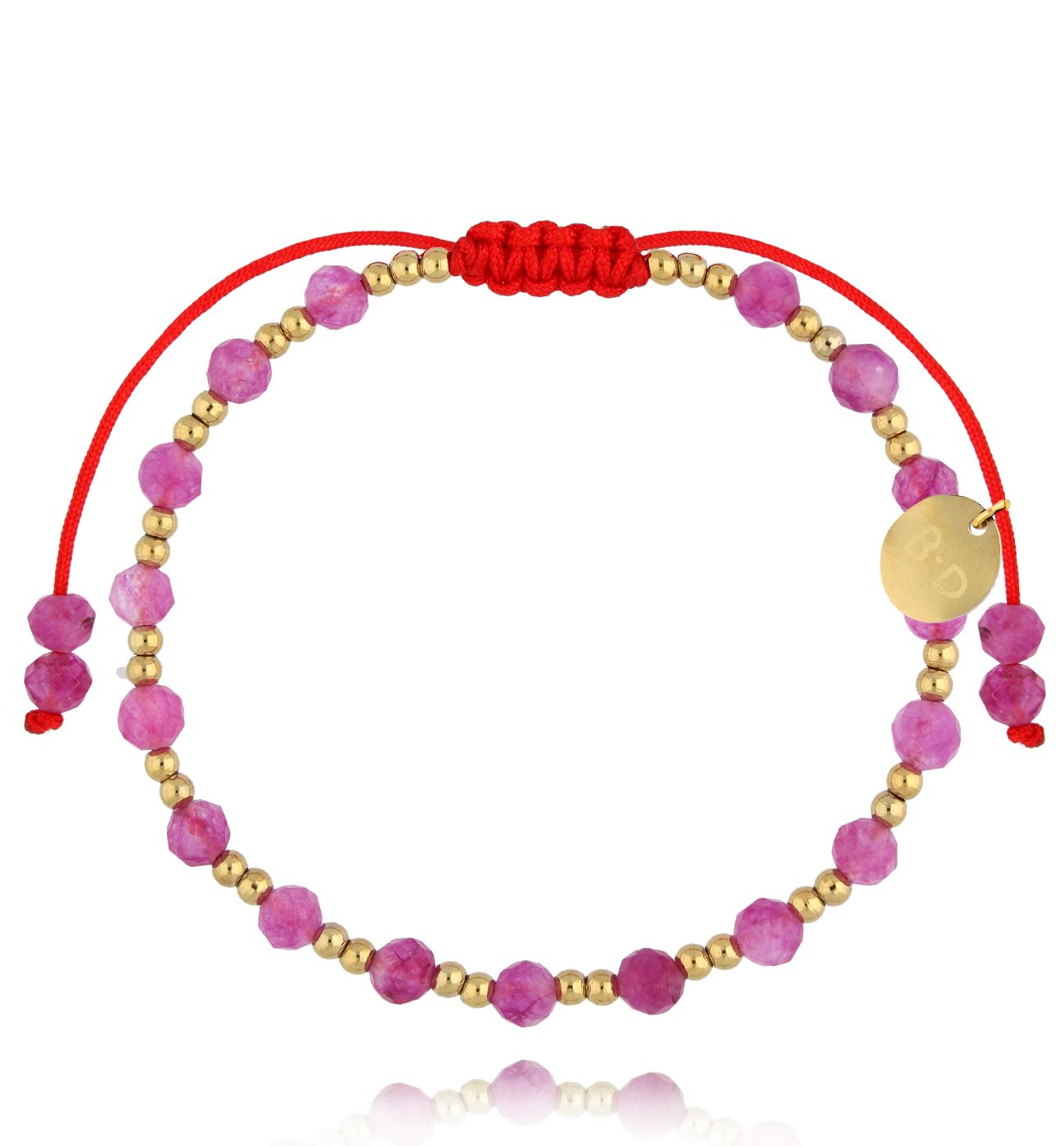 Bransoletka z turmalinem złota Midnight Sky BMT0175 - By Dziubeka