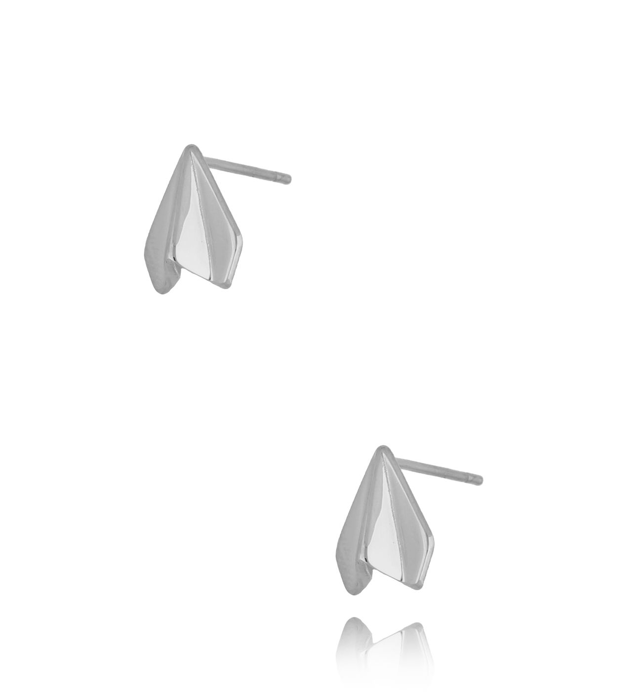 Kolczyki srebrne samoloty Paper Plane KSA0520