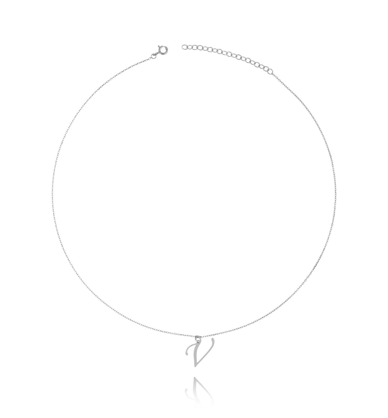 Naszyjnik srebrny z literką V NAT0148