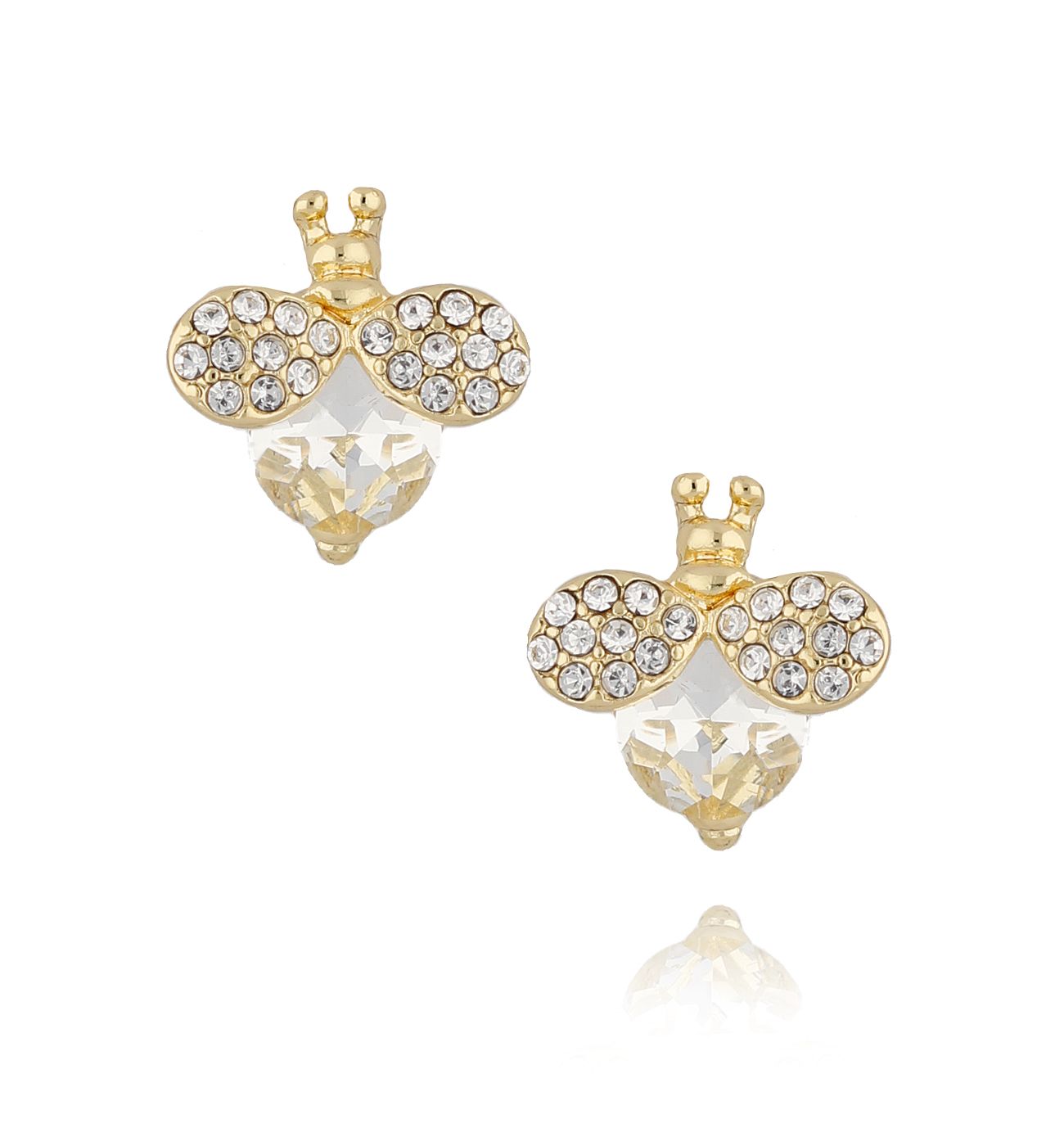 Kolczyki złote owady mini Date KMI0278