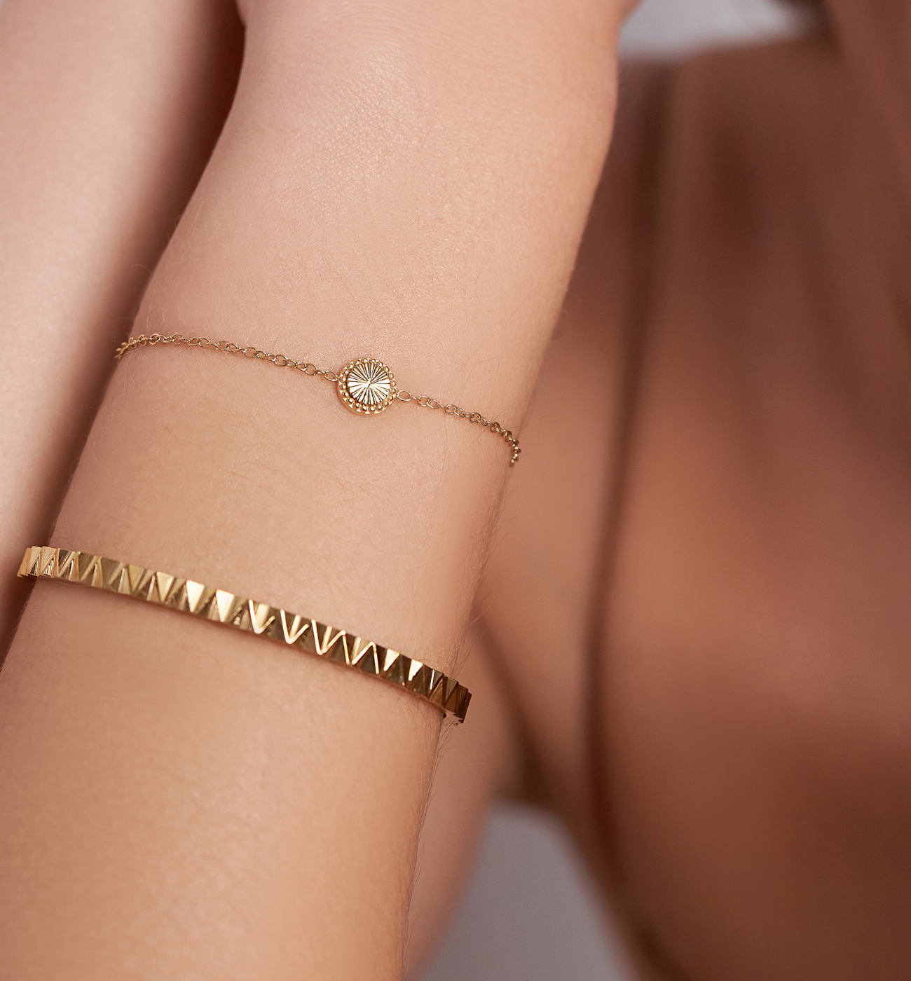 Bransoletka złota obręcz Lille BSA0333