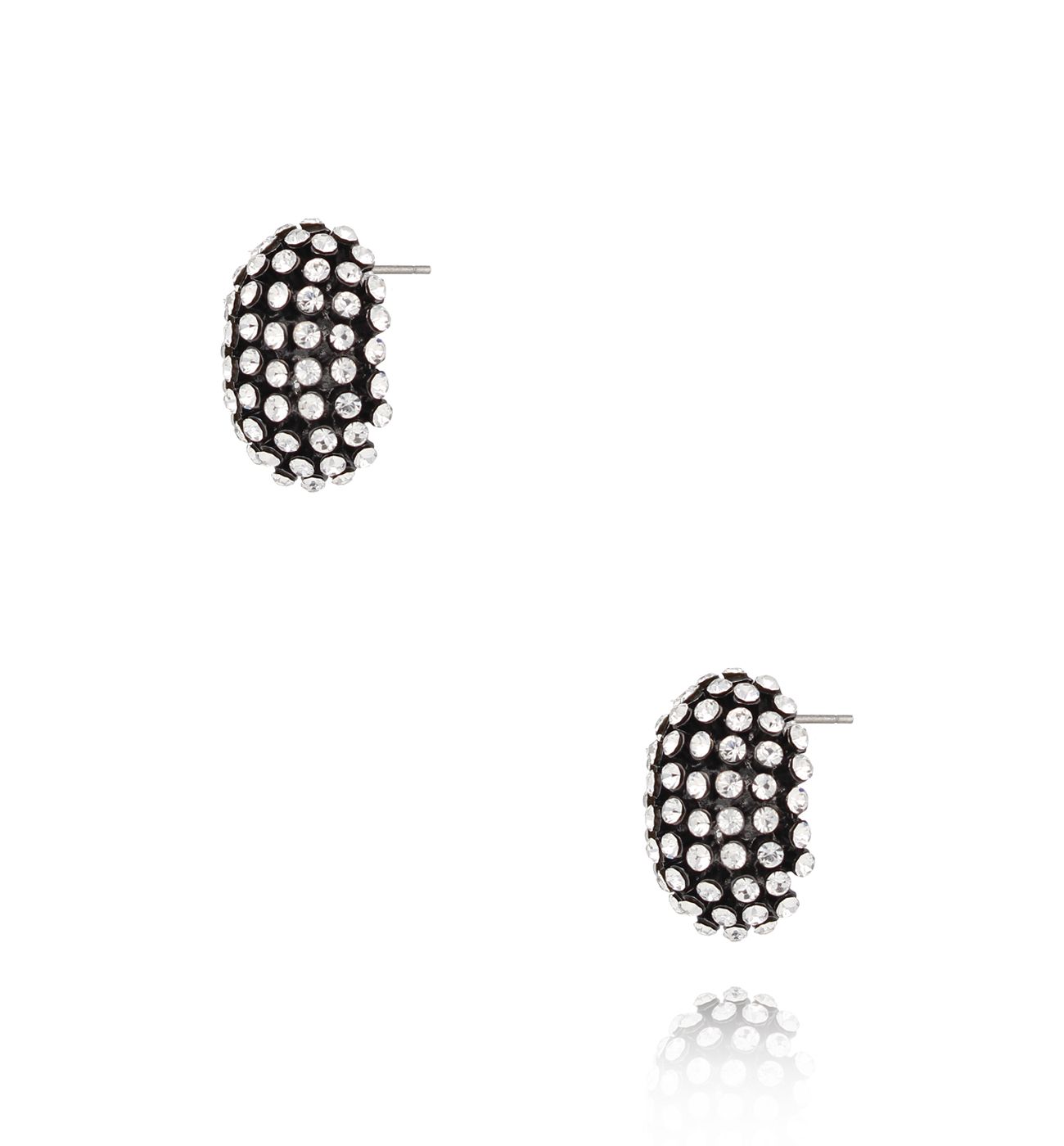 Kolczyki czarne z kryształkami Nox Atra - By Dziubeka