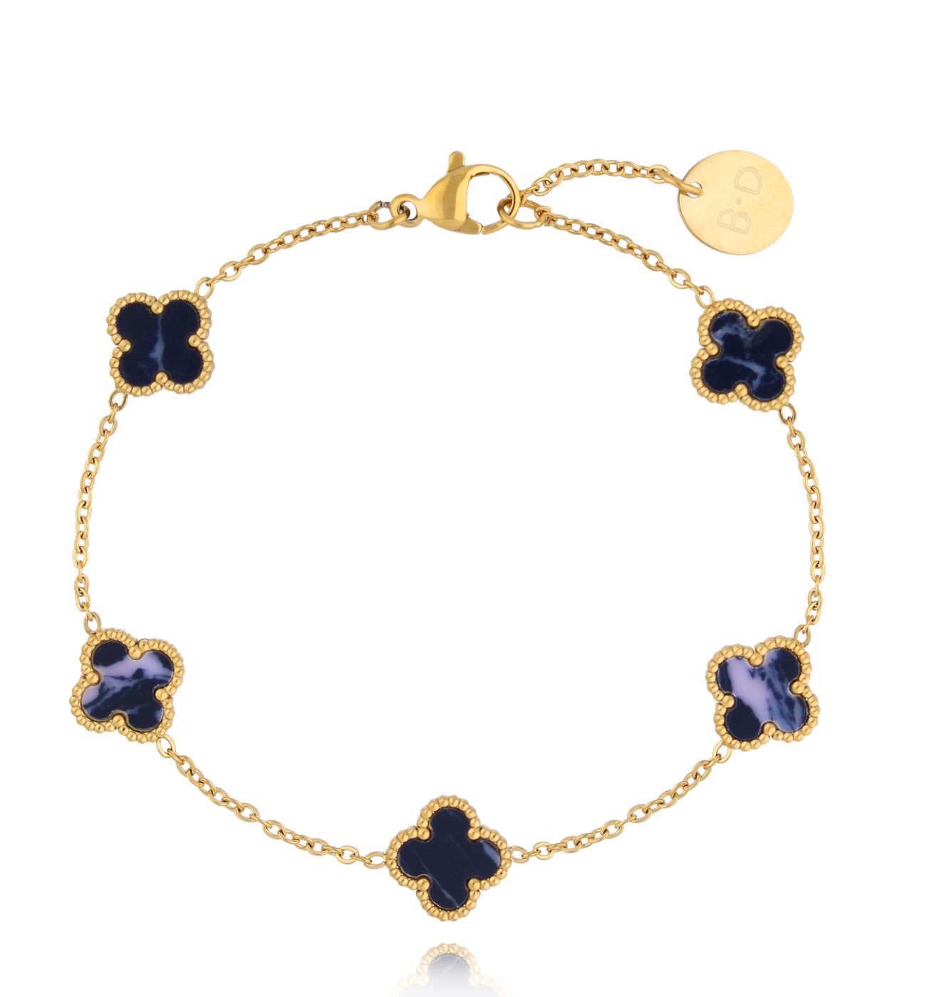 Bransoletka z koniczynkami Clovers BSY0087 - By Dziubeka