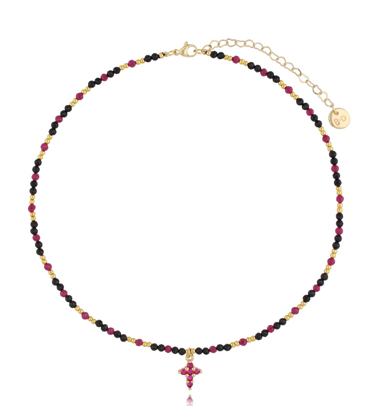 Naszyjnik z turmalinami i rubinami Meknes - By Dziubeka