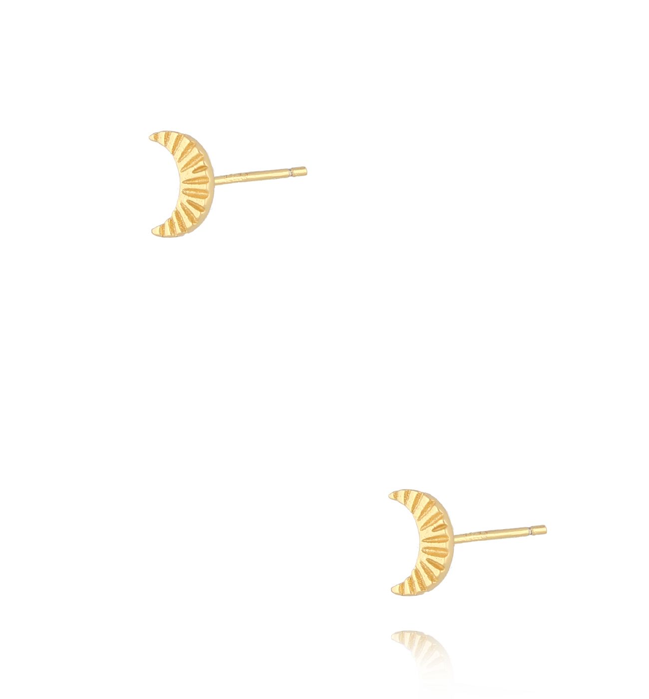 Kolczyki księżyce złote KLT0012 - By Dziubeka