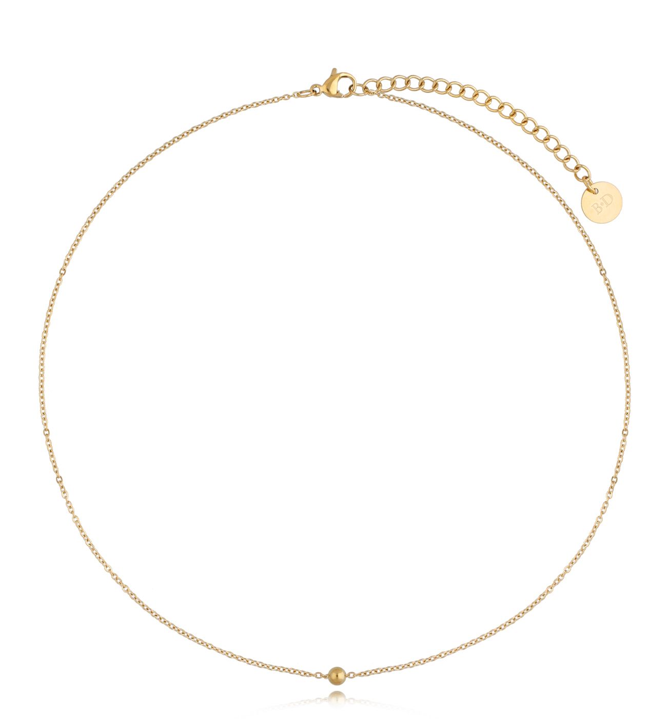 Naszyjnik złoty z kuleczką Ball NSA0549