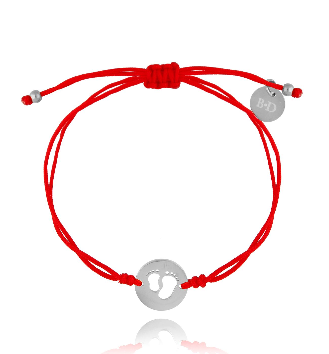 Bransoletka srebrna ze stópkami BGL0480