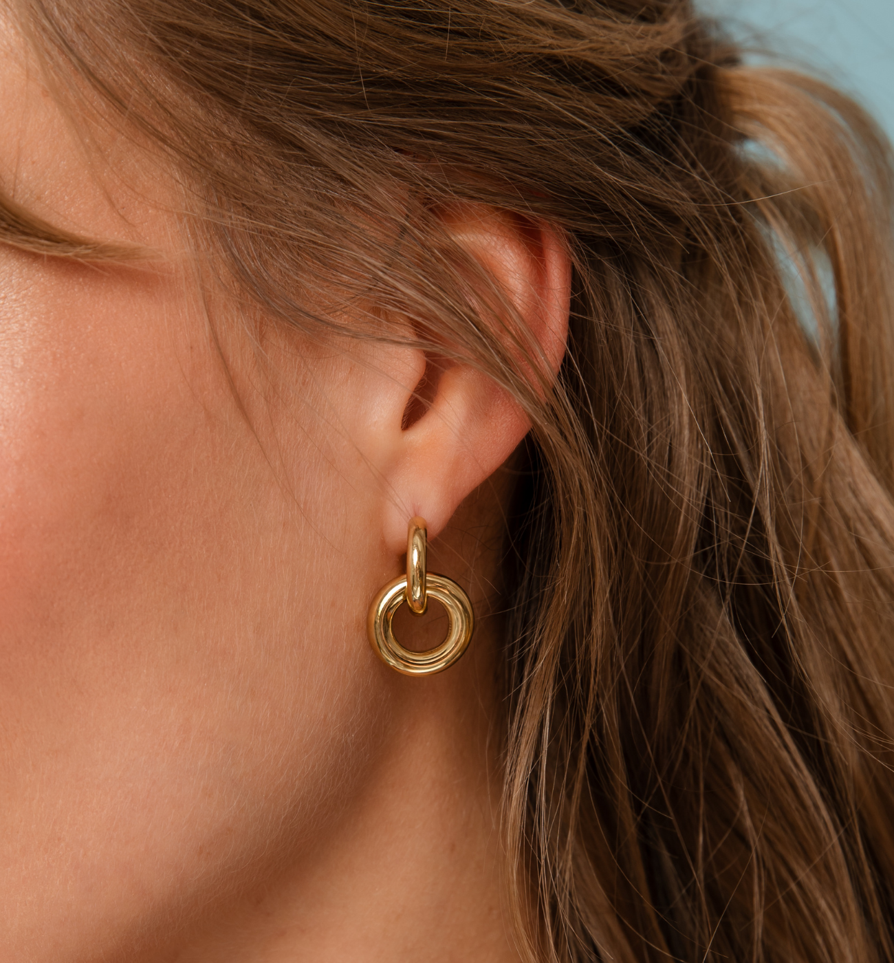 Kolczyki złote - By Dziubeka