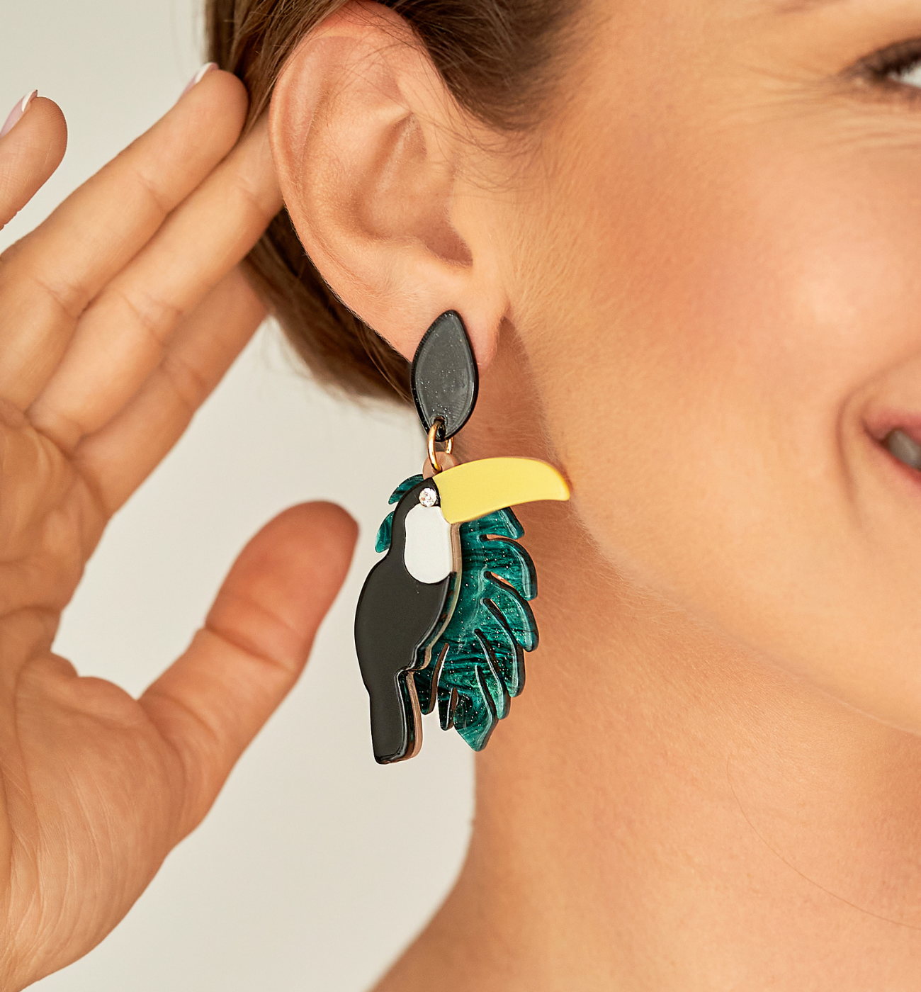 Kolczyki z tukanami Toucan KZA0085 - By Dziubeka