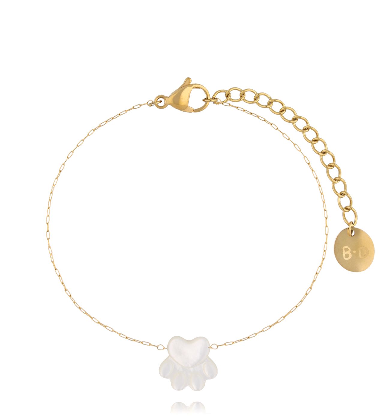 Bransoletka z łapką złota BSY0272 - By Dziubeka